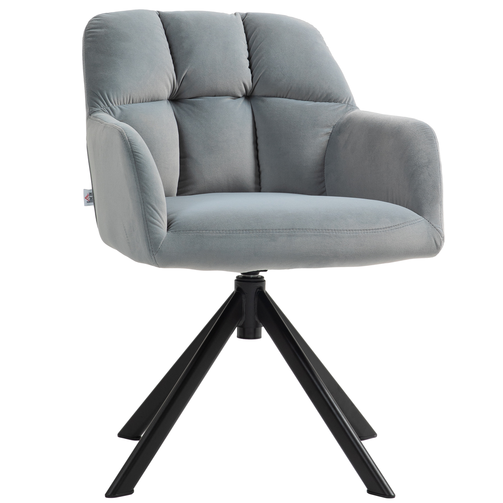 HOMCOM Sessel Drehbarer Loungesessel mit Samtoptik, Armlehne, Drehsessel mi günstig online kaufen