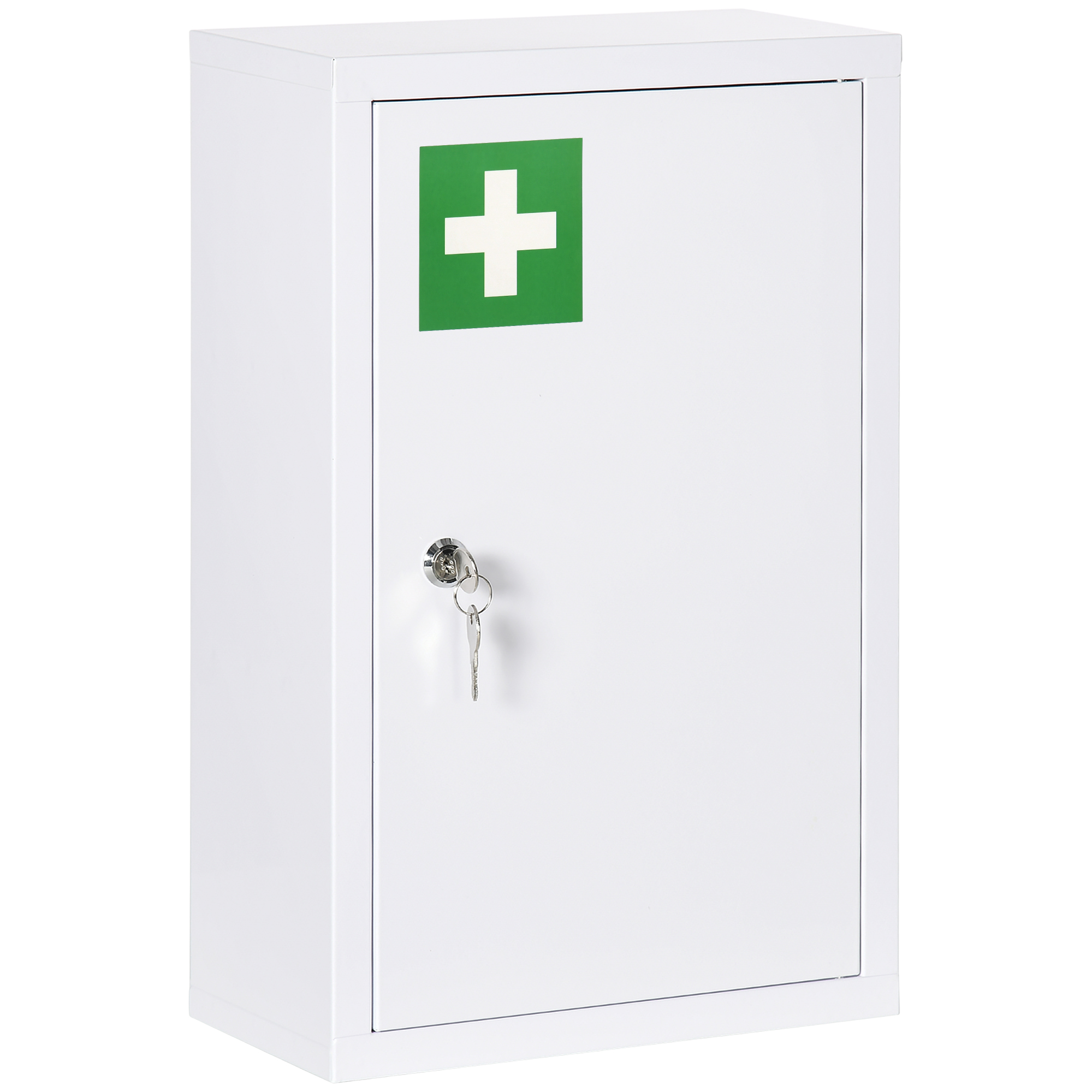 Kleankin Medikamentenschrank abschließbar für Zuhause 30 x 14 x 46 cm mit 3 günstig online kaufen