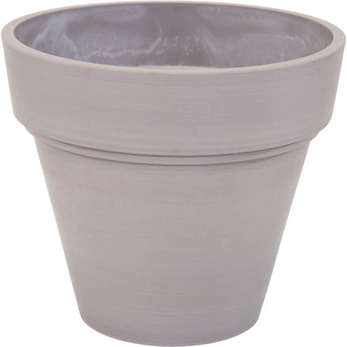 Pot Mega Collections Ecostone Planter Marron Taupe 41 x 35 cm main image 1