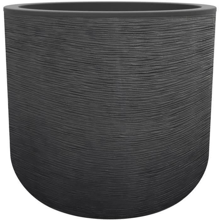 EDA Pot rond GRAPHIT UP - 32,5 L - Ø 38,5 cm x H 36,8 cm - Gris anthracite