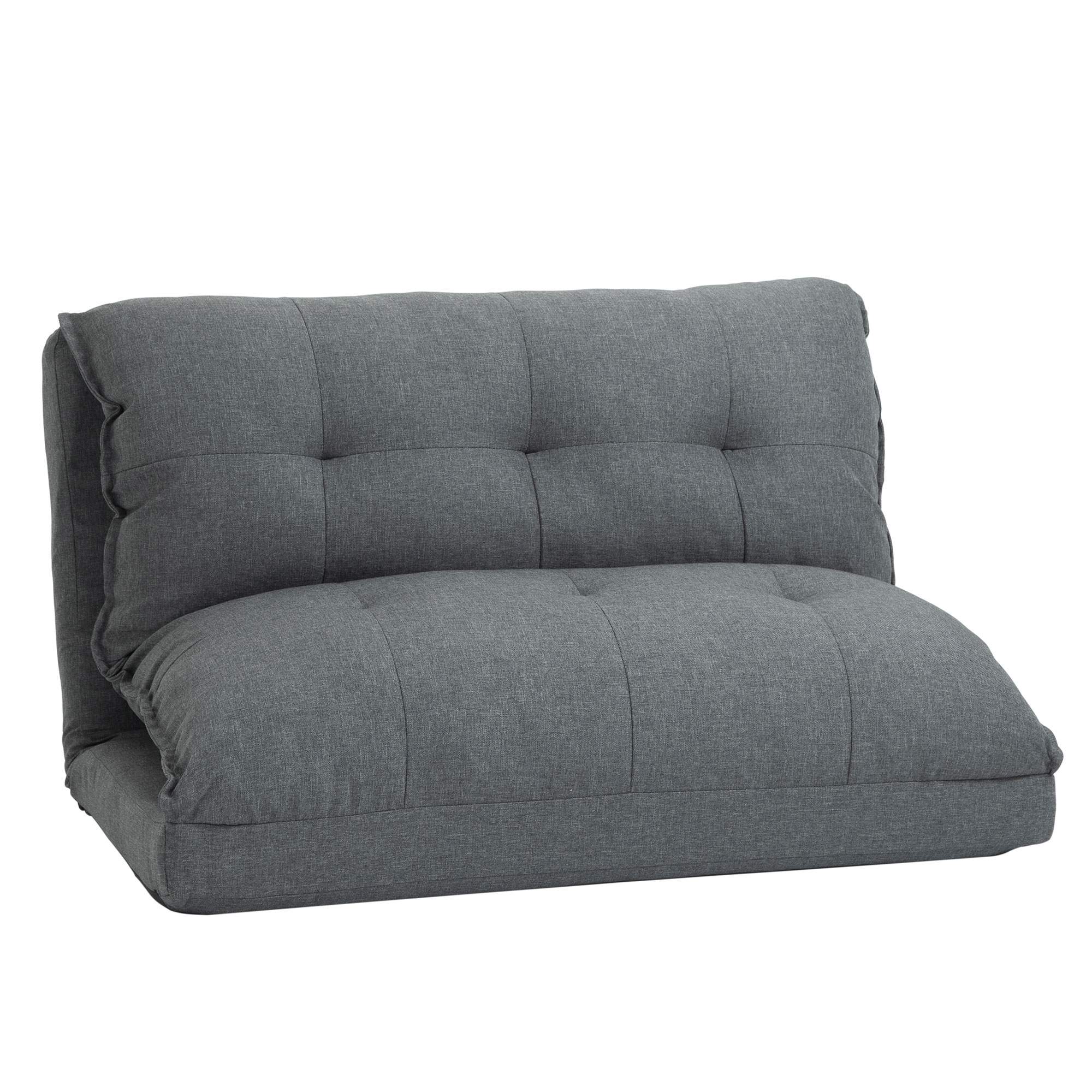 HOMCOM 2-in-1 Bodenstuhl Bodensofa Schlafsofa mit 13 Positionen verstellbar günstig online kaufen