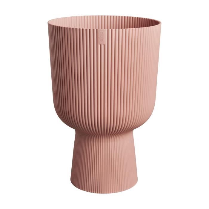 ELHO Pot de fleur Vibes Fold Coupe - Rose - Ø 29.5 x H 45 cm - Intérieur - 100% recyclé