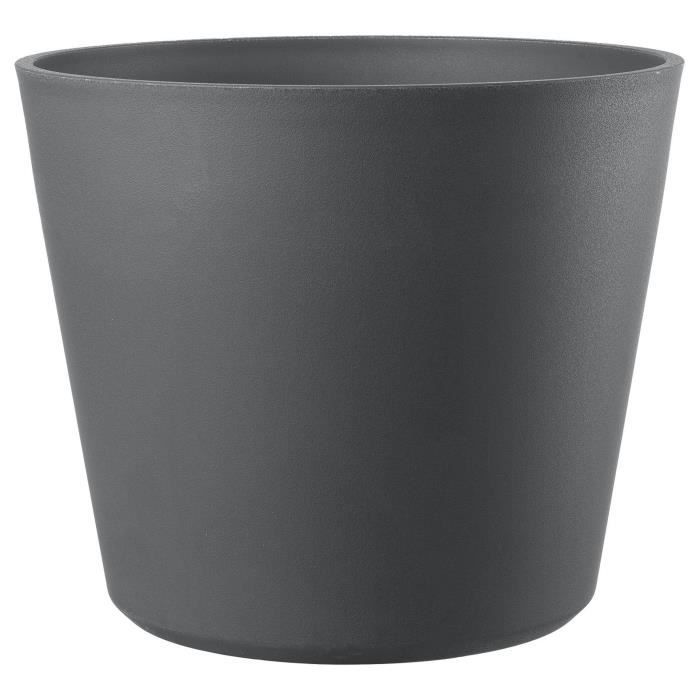 DEROMA Pot de fleurs Origin - 38 x H32 cm - 24 L - Gris