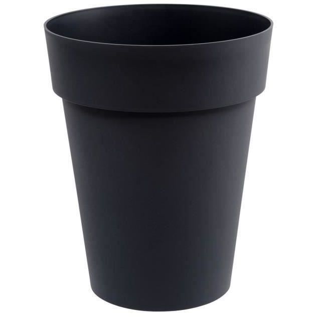 Vase mi-haut Rond Ø 44 cm - EDA - Toscane - Ø 44 x H. 53 cm - 50 L - Gris Anthracite