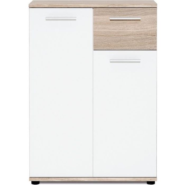 Vente-Unique.com - Meuble de rangement JACKY - Classique - Blanc - L 60 cm - Image 3