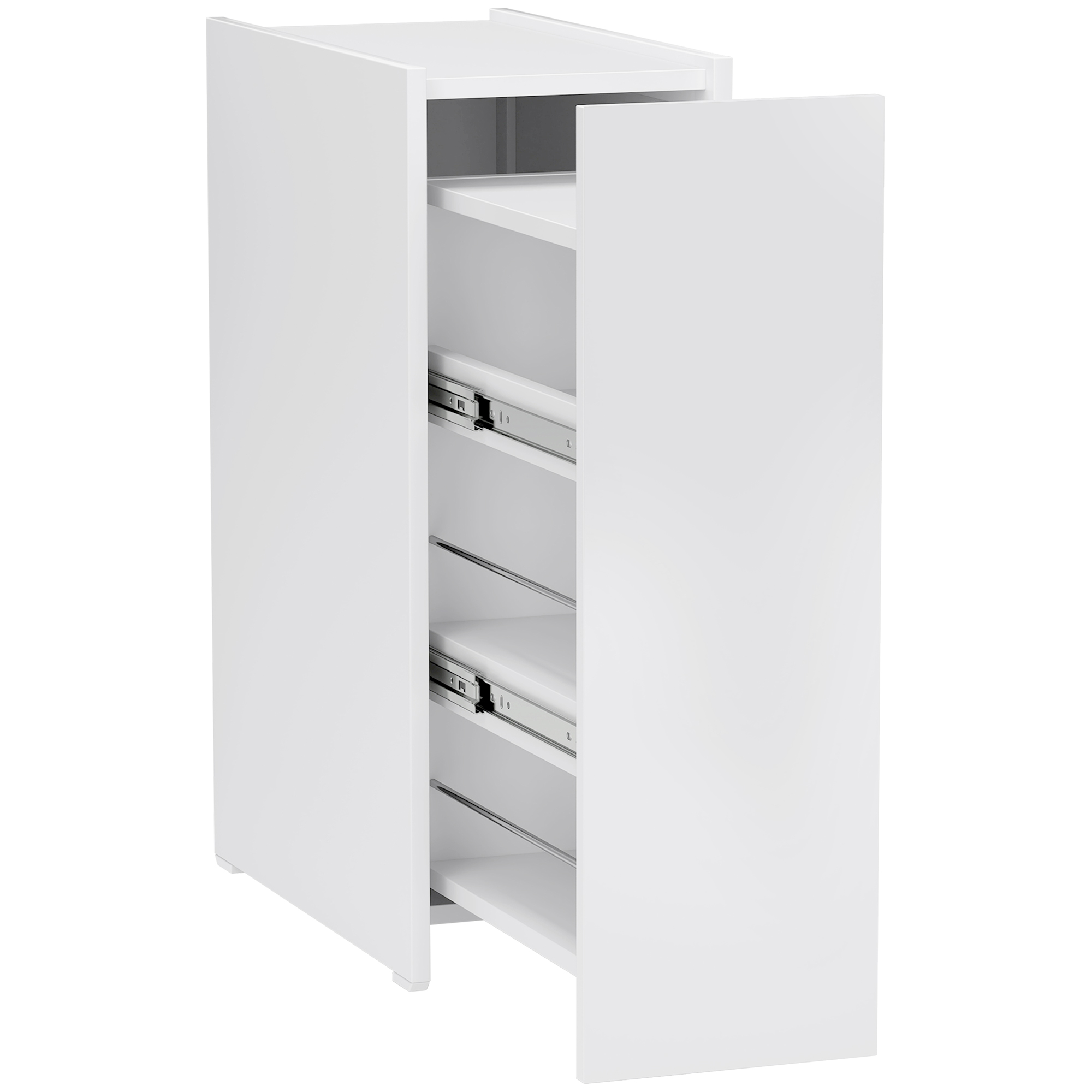 HOMCOM Badezimmerschrank schmal, Toilettenschrank Beistellschrank mit Rad, günstig online kaufen