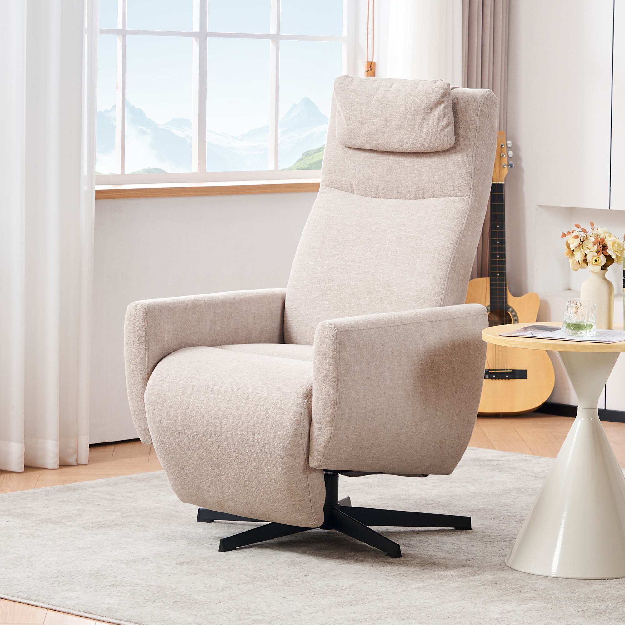 Bequemer Relaxsessel mit Liegefunktion, mit drehbarem Sockel und verstellba günstig online kaufen