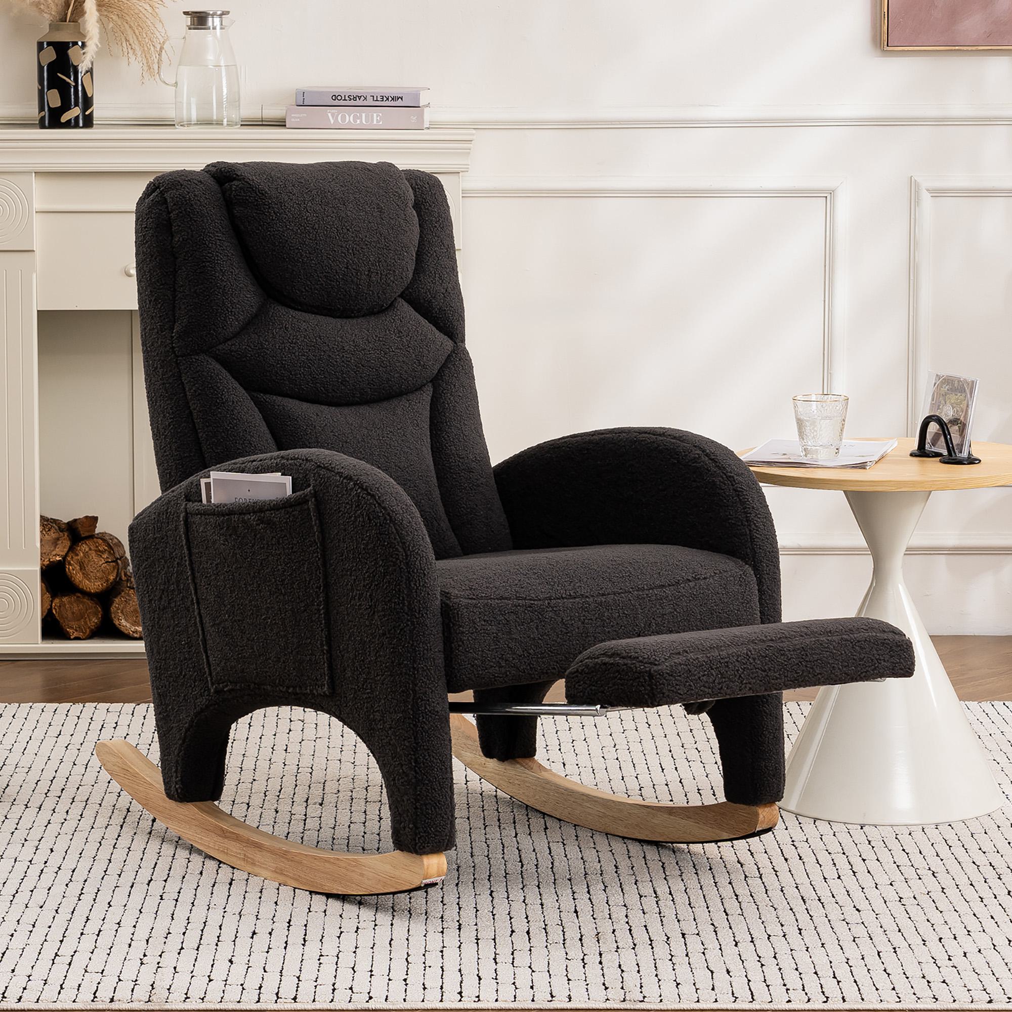 Schaukelstuhl Relaxsessel mit Armlehne, gepolstert und ergonomisch, für Woh günstig online kaufen