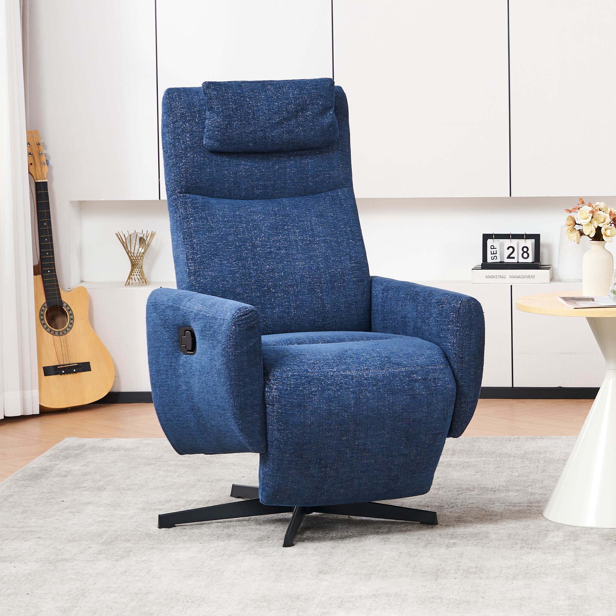Bequemer Relaxsessel mit Liegefunktion, mit drehbarem Sockel und verstellba günstig online kaufen