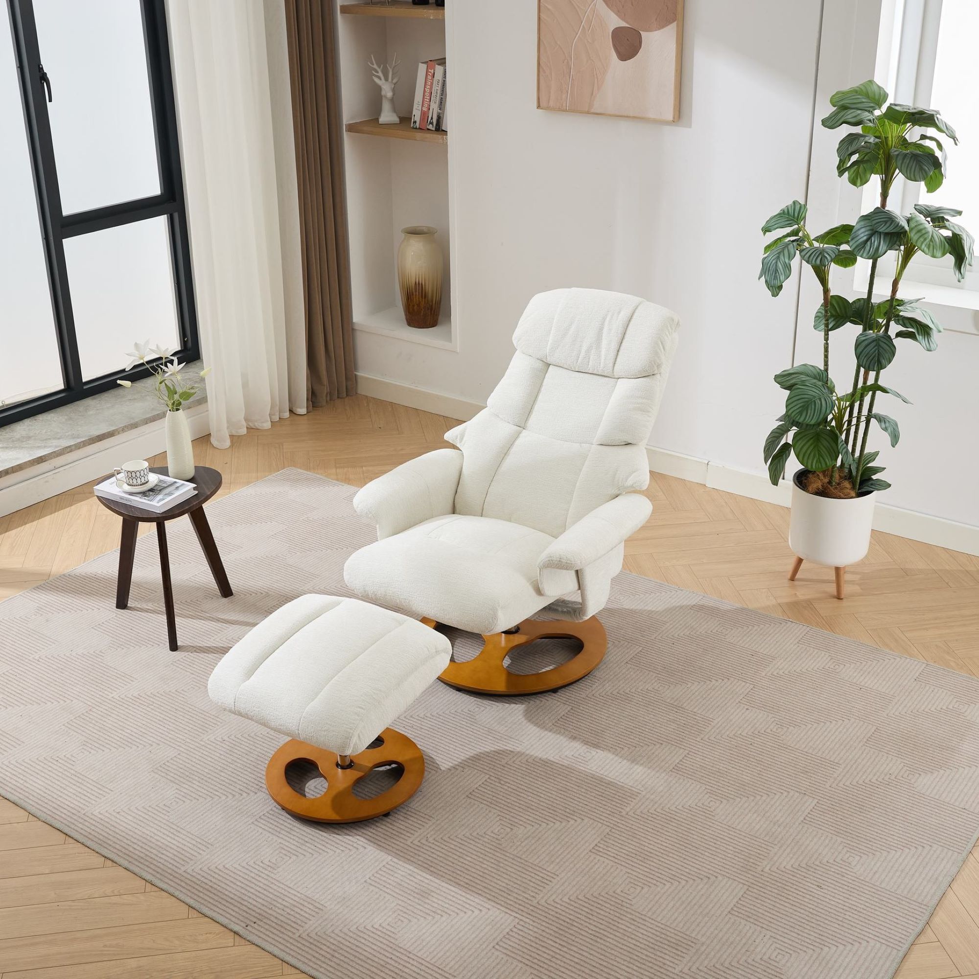 Komfortabler Relaxsessel mit Massage- und Wärmefunktion, 360° drehbar, Lieg günstig online kaufen