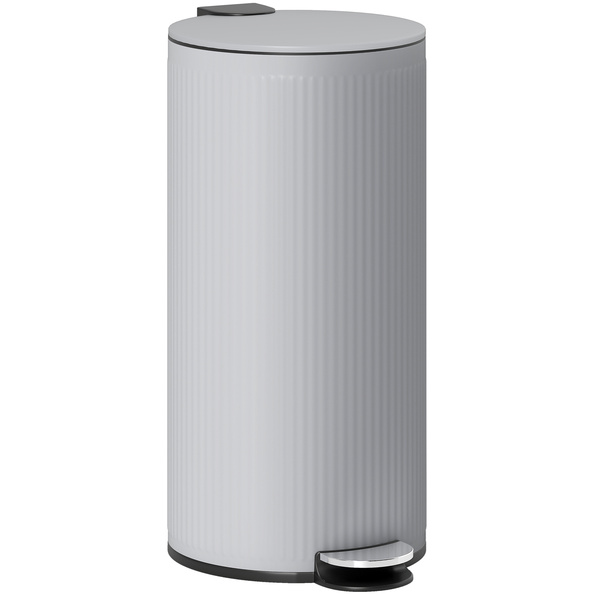 HOMCOM Mülleimer Küche 30L, Metall Mülleimer mit herausnehmbarem Innenfass, günstig online kaufen