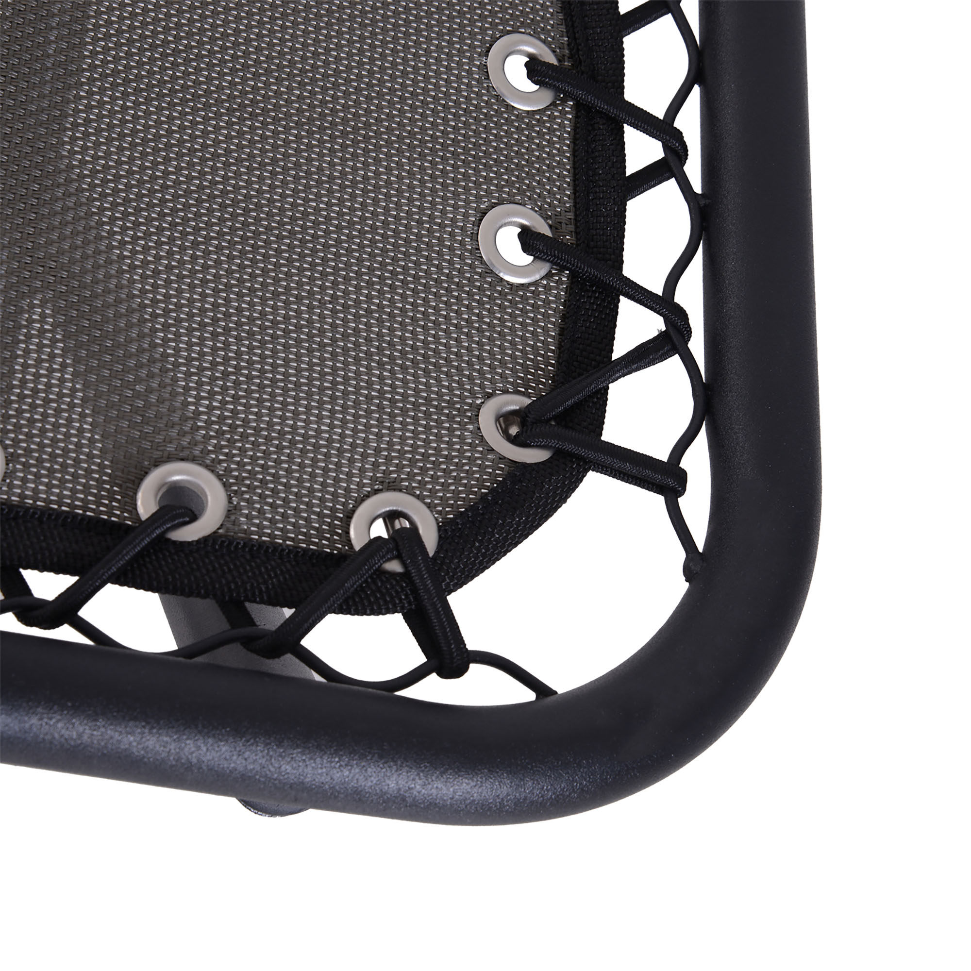 Outsunny Zero Gravity Chair Metal Frame Texteline Armchair Outdoor Folding and Reclining Sun Lounger with Head Pillow for Patio Decking Gardens Camping, Grey 8