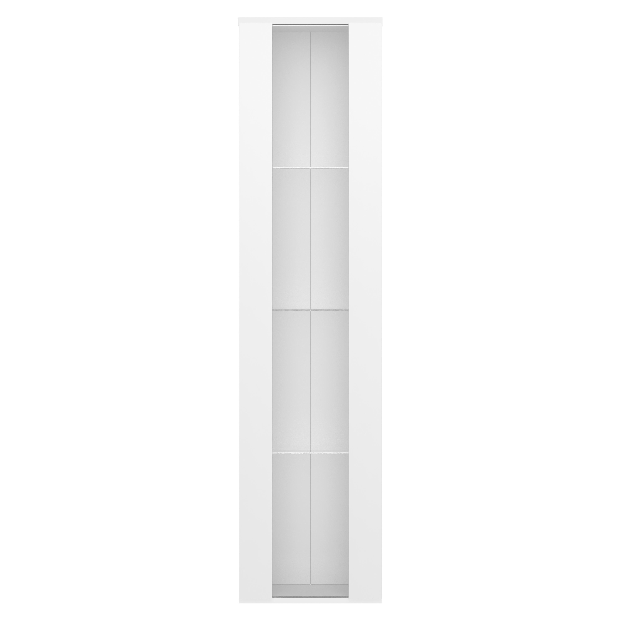 Multifunktionale Vitrine mit Glastrennwand, LED-Farbwechsellicht, 40x29x170 günstig online kaufen