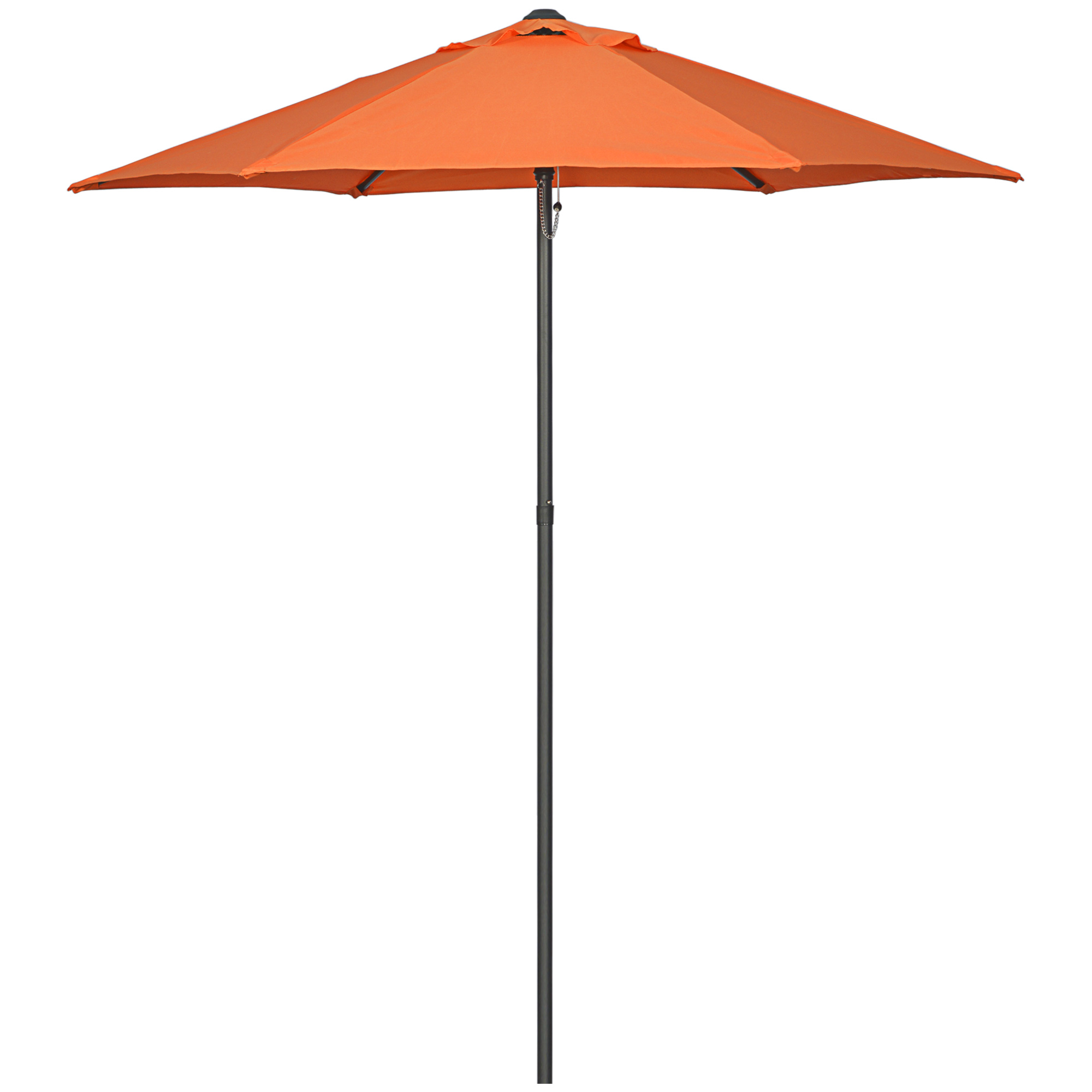 Outsunny Sonnenschirm Ø196 cm, Drehbar Sonnenschirm mit Knickfunktion, sech günstig online kaufen