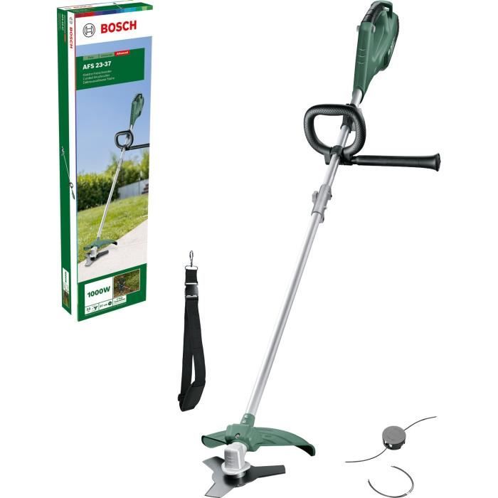 Débroussailleuse Bosch 1000W - AFS 23-37 (livrée avec 3 fils de 37 cm, 1 lame de débroussailleuse et 1 bandouliere)