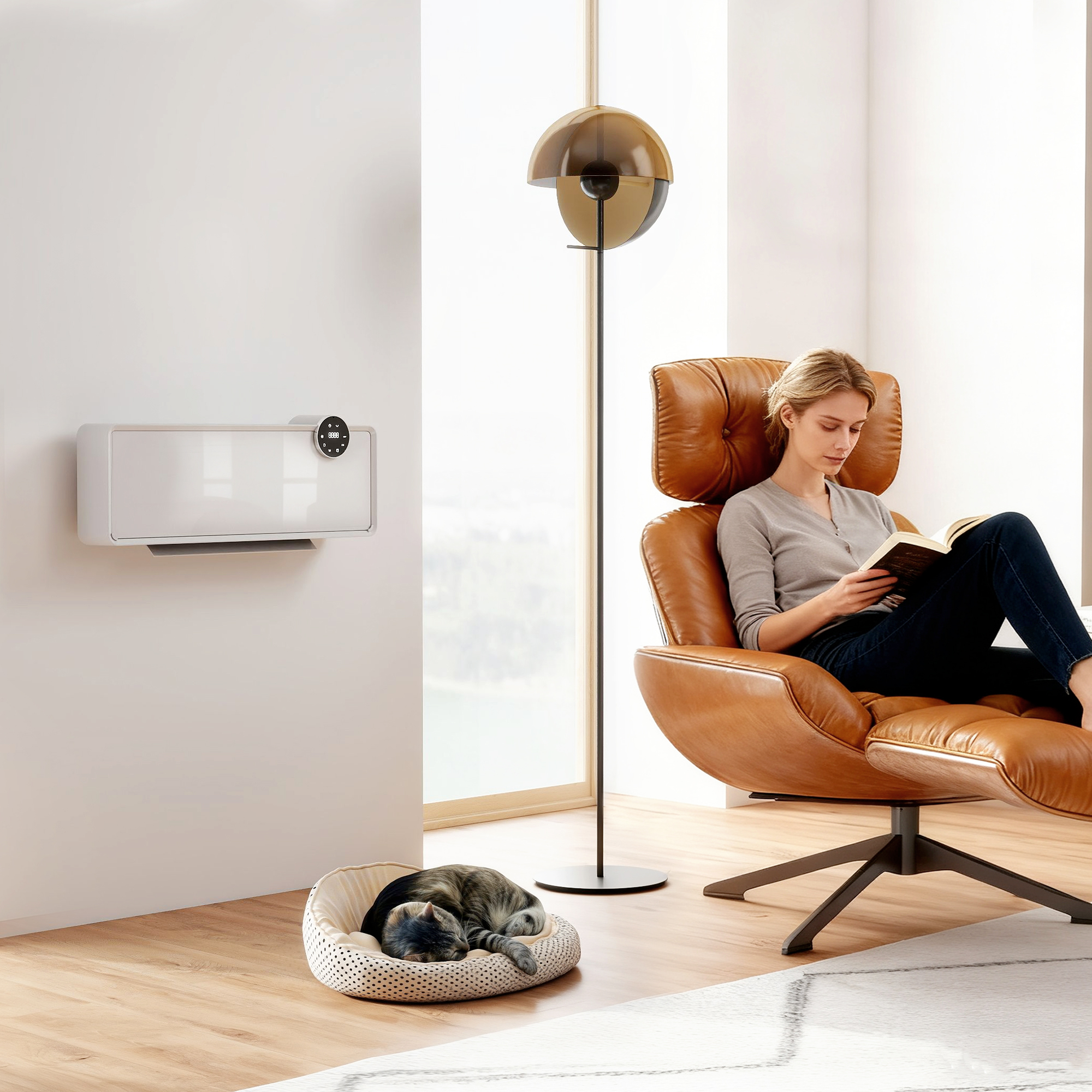HOMCOM Elektrischer Keramik-Heizlüfter 2000W, Wand-Heizlüfter mit 3 Modi, e günstig online kaufen