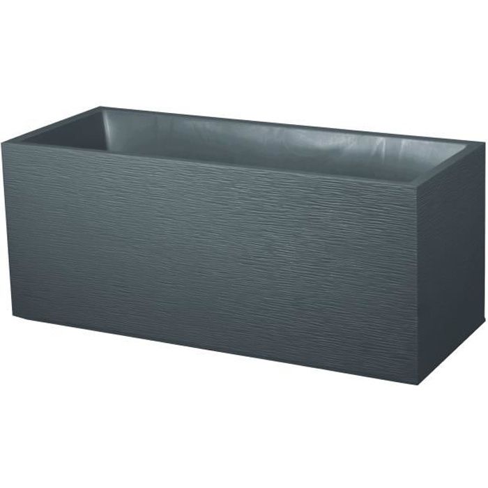 EDA Jardiniere GRAPHIT - 97,6L - 99,5 x 39 x 43 cm - Gris anthracite