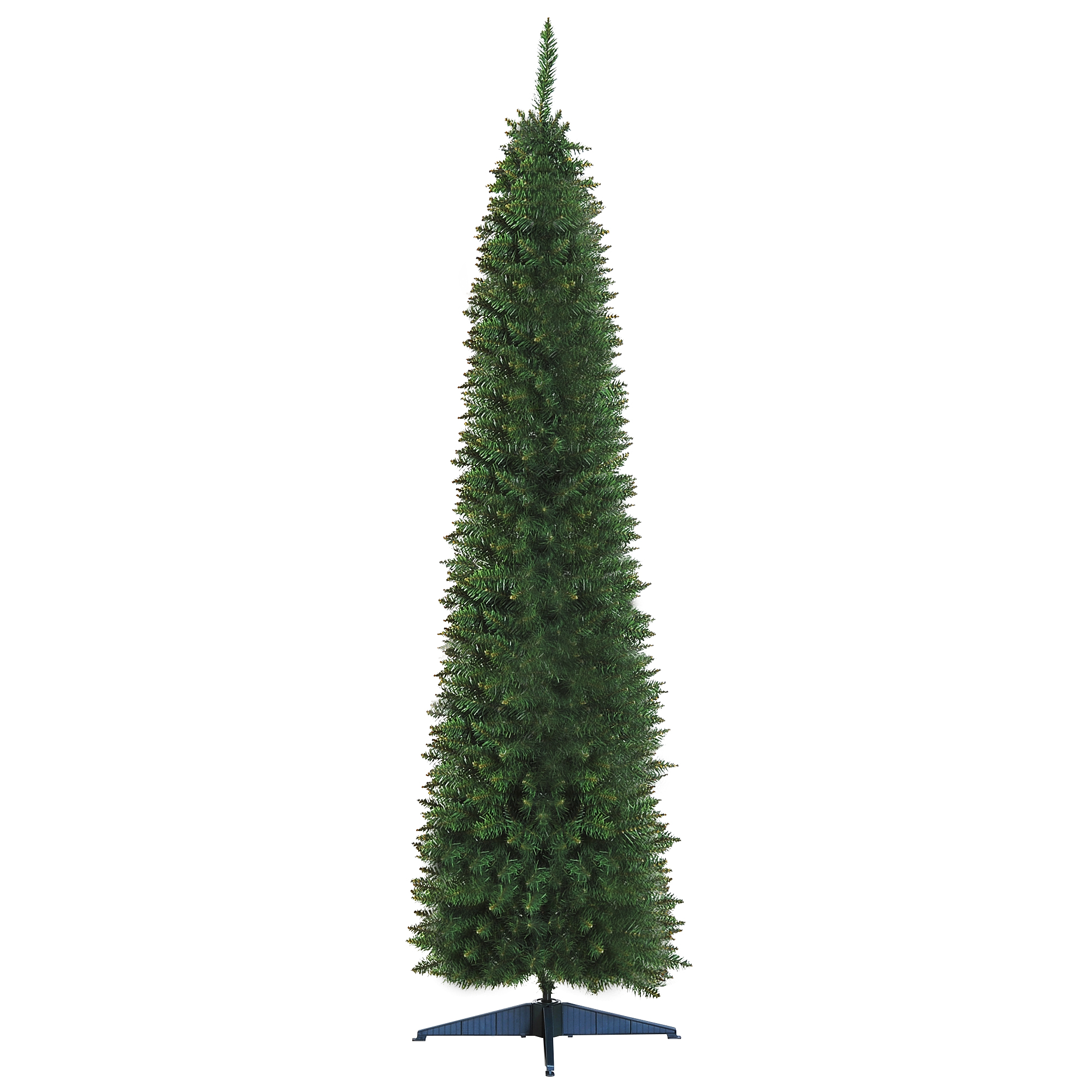 HOMCOM 210cm Albero di Natale Slim Artificiale con 499 Rami e Base in Plastica e Pieghevole, Alto e Stretto per casa e l'ufficio, Verde   Aosom Italy