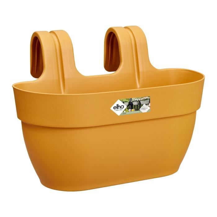 ELHO Balconniere Vibia Campana Easy Hanger Medium - L 24.1 x W 36 x H 26.5 cm - Jaune miel - Avec réserve d'eau