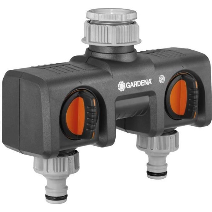 GARDENA Sélecteur d'arrosage 2 voies – Double sorties d'eau ...