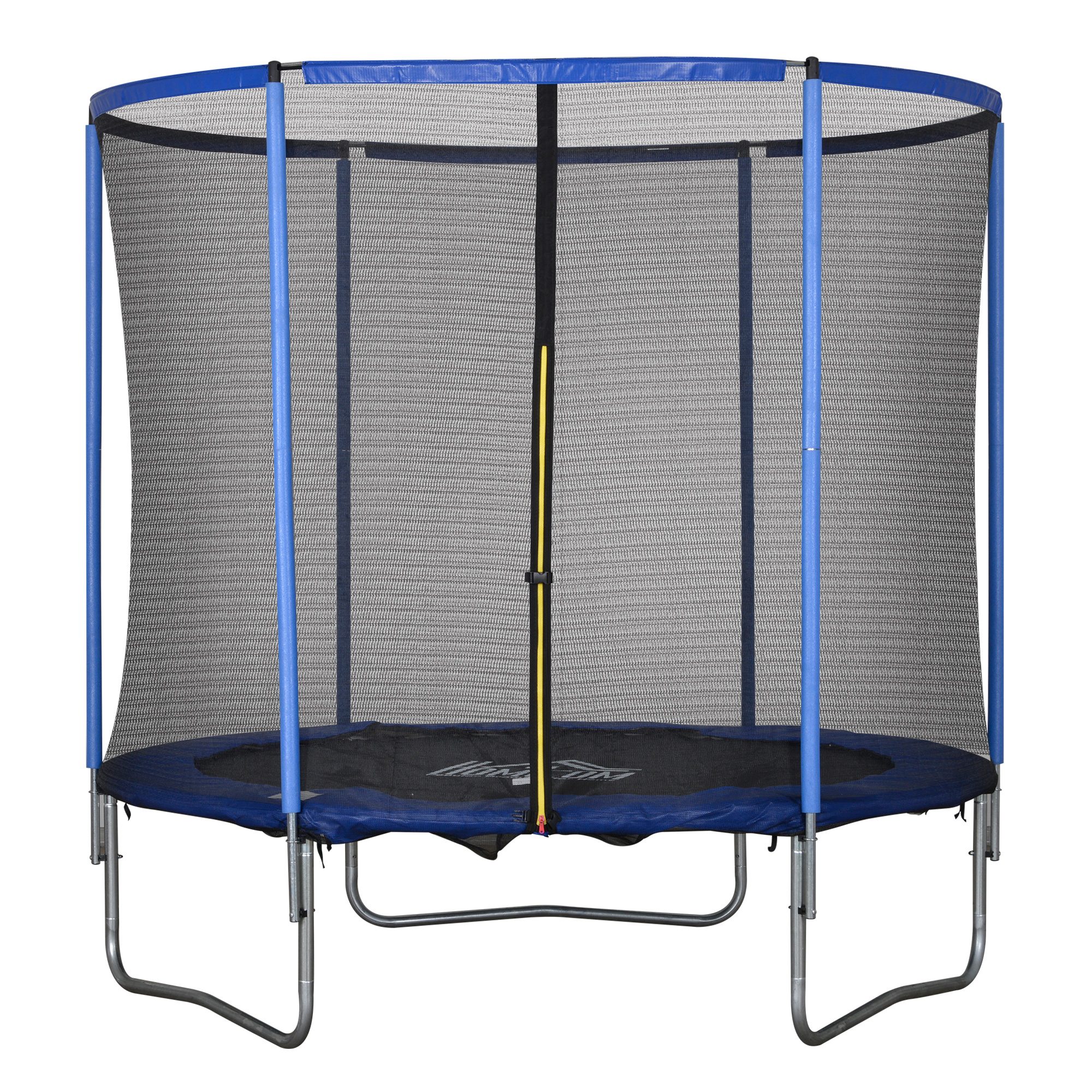 HOMCOM Trampolin mit Sicherheitsnetz Ø244 cm für Innen- und Außenbereich, geeignet für Kinder und Erwachsene, Stahl bis 113,6 kg   Aosom.de – HOMCOM