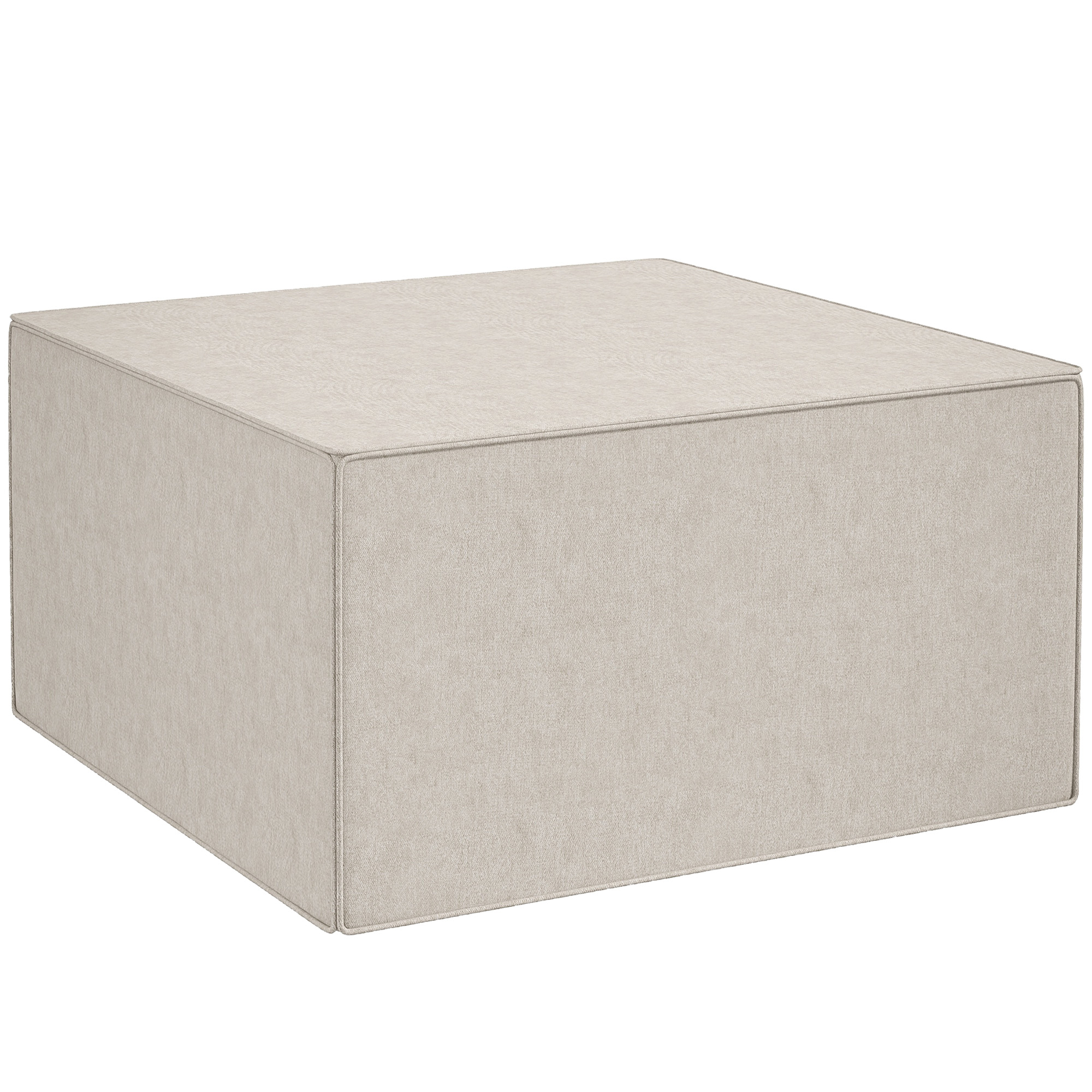 HOMCOM Taburet pentru Picioare 2 în 1 cu Hușă Detașabilă, Suport pentru Picioare, 75x75x41 cm, Bej | Aosom Romania