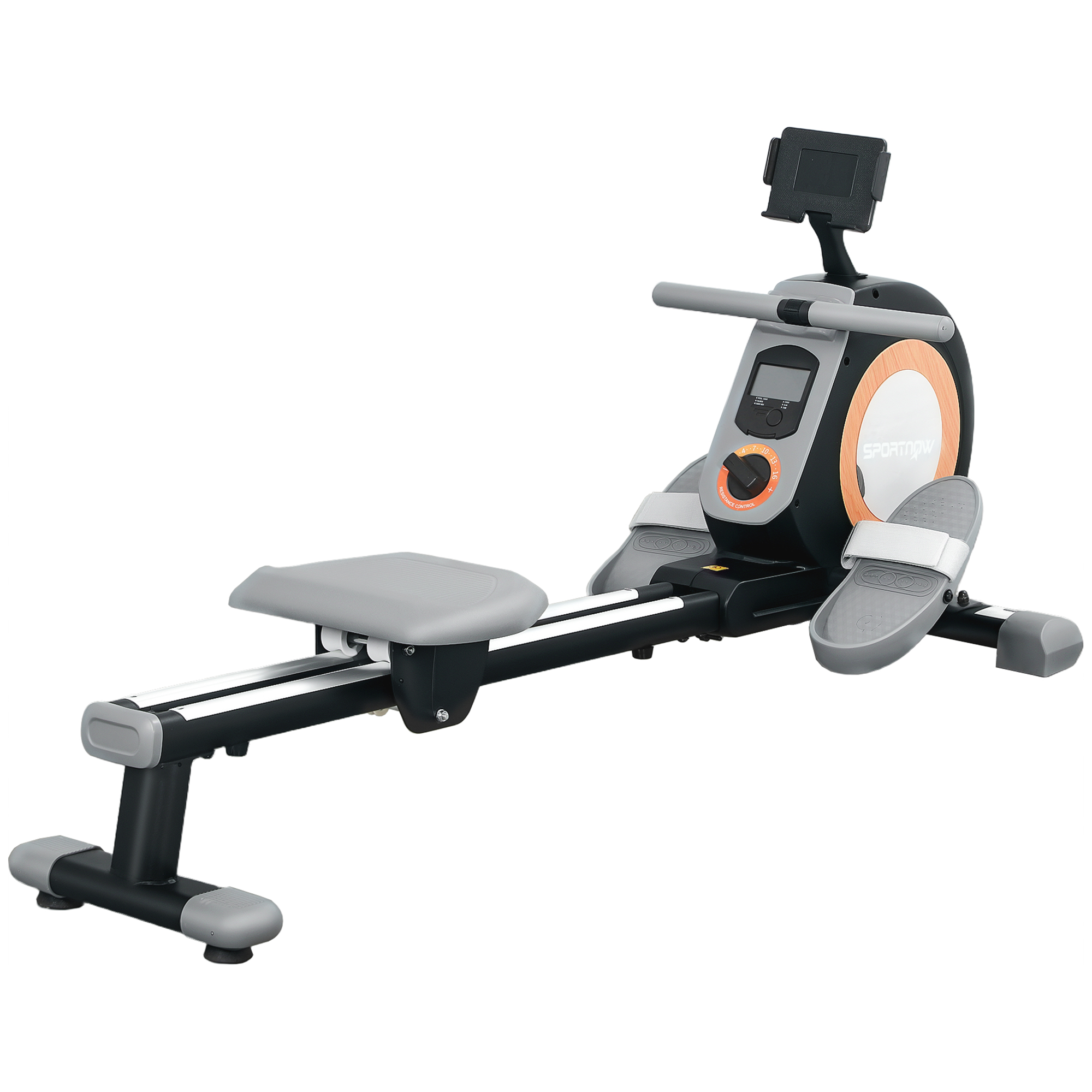 Picture of SPORTNOW Rowing Machine 16-Level Magnetic Rower Machine