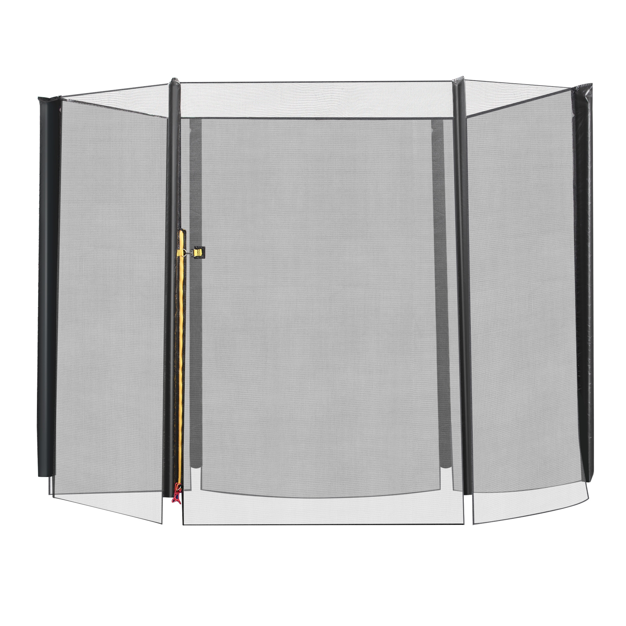 HOMCOM Red de seguridad pared protectora cama elastica trampolín redonda 6 barras, diámetro ø 244 cm(6 barras)   Aosom España