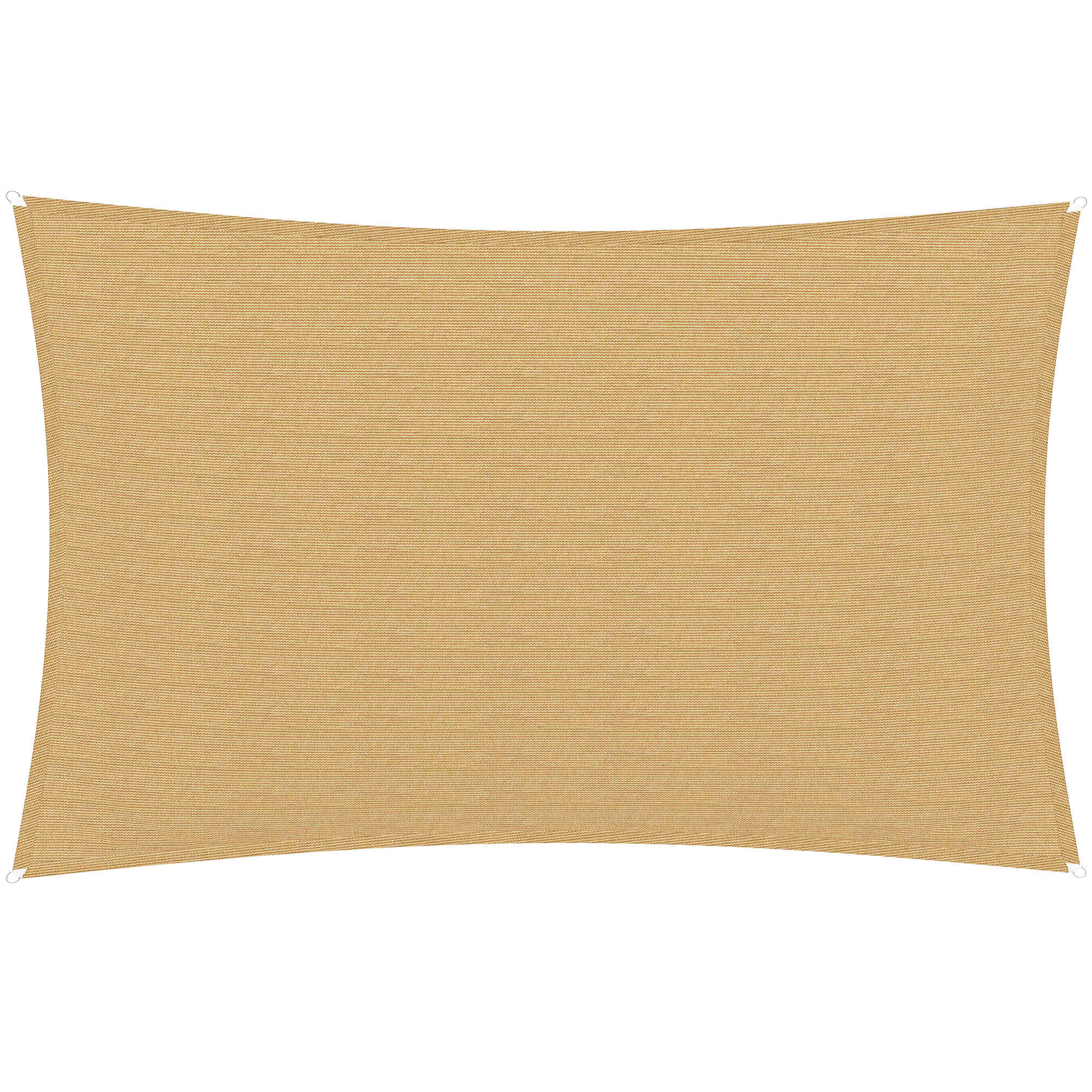 Outsunny Toldo Vela Rectángulo 4x6m Toldo Parasol Vela de Sombra Protección UV Poliéster para Patio Terraza Jardín | Aosom España