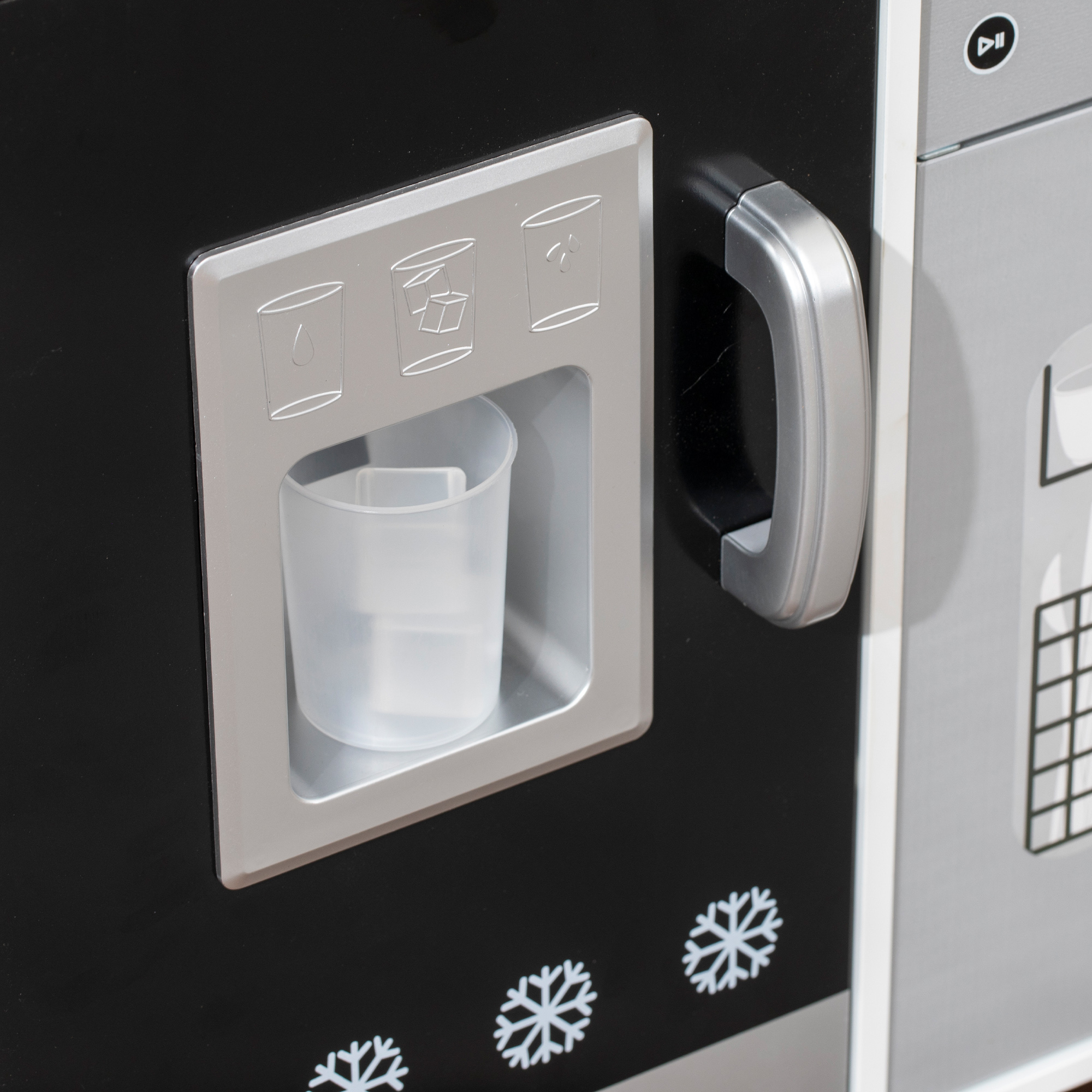 AIYAPLAY Kids Play Kitchen with Sound, Ice/Coffee Maker, Utensils, Microwave, Stainless Steel Utensils, for 3-6 Years 9
