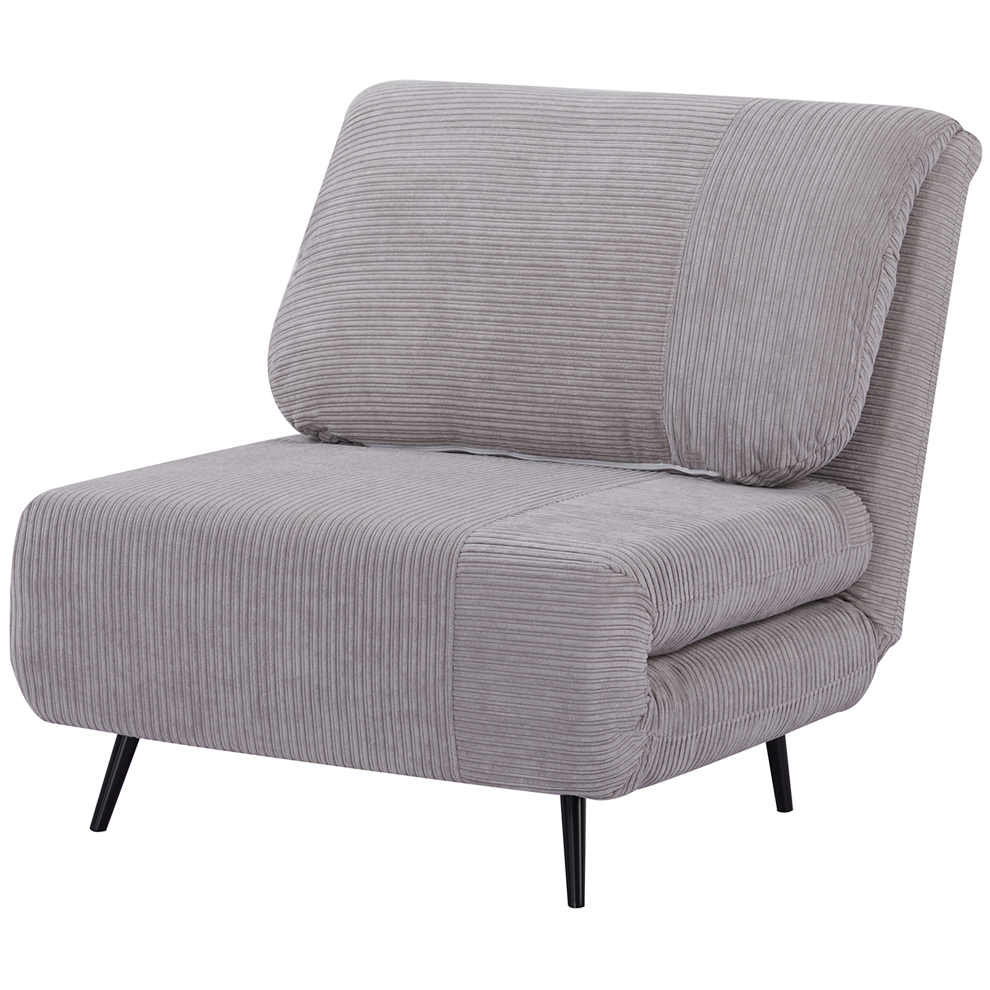 HOMCOM Poltrona Letto Singola 2 in 1 con Schienale Regolabile su 3 ...