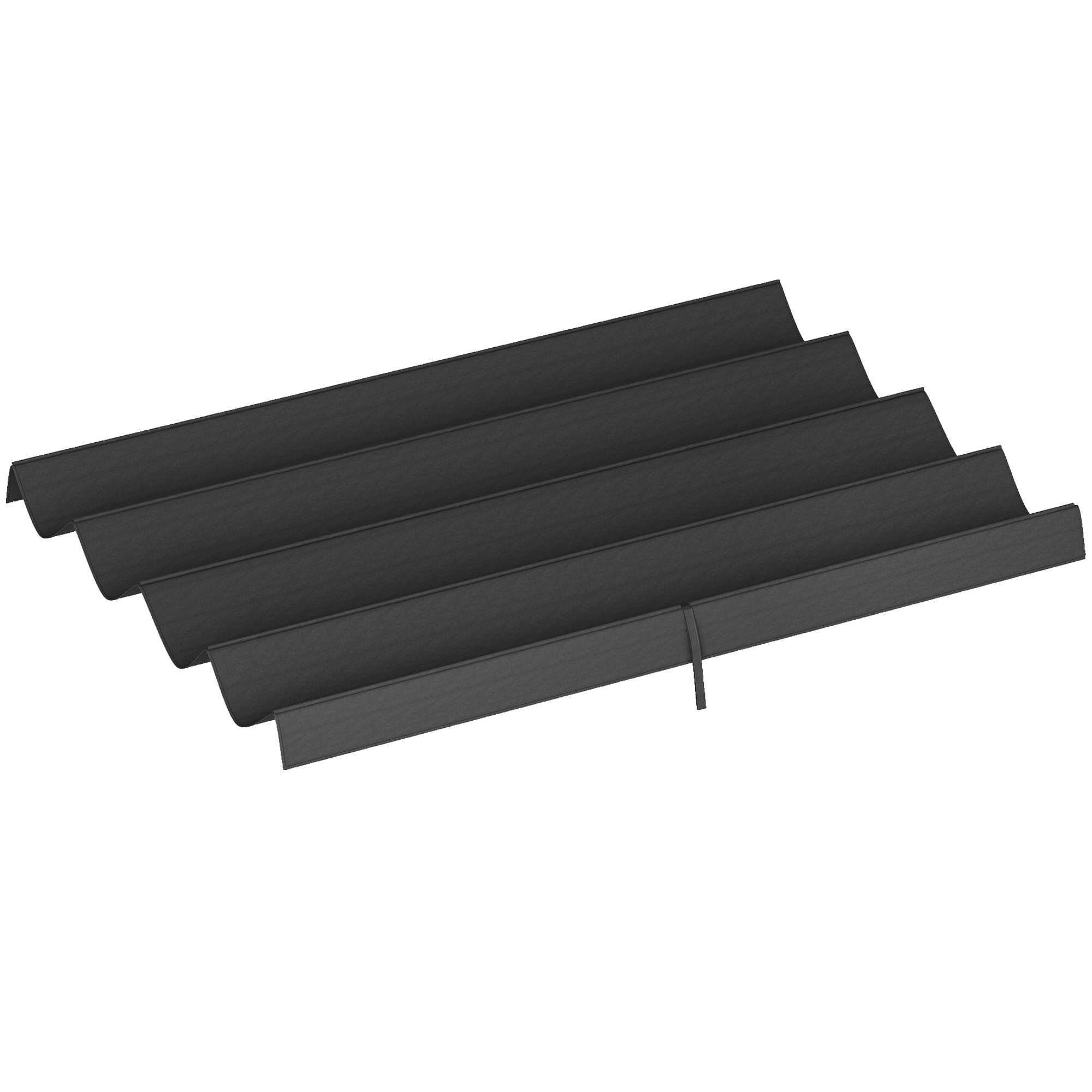 Outsunny vervangend dak, UV30+, Acht afvoergaten, Weerbestendig, Eenvoudige installatie, Hoogwaardig materiaal, 286L x 245B cm, grijs | Aosom.nl