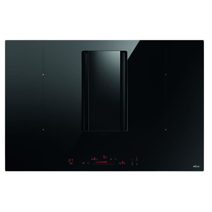 Elica Noir Table Induction Aspirante Nikolatesla Alpha B 78 Cm Verre - Image 6