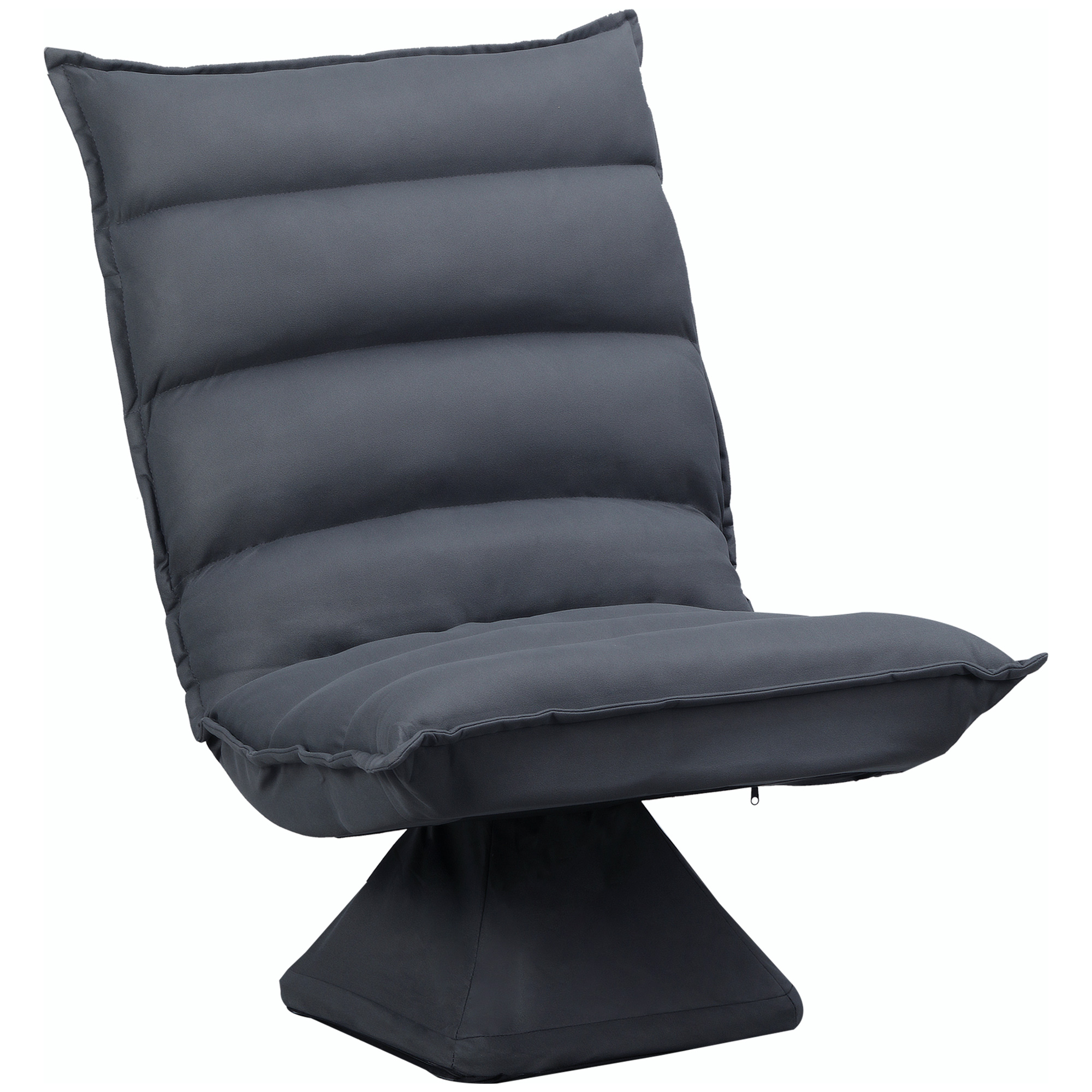 Poltrona de chão tipo lounge 62x70x95cm Cinza Escuro