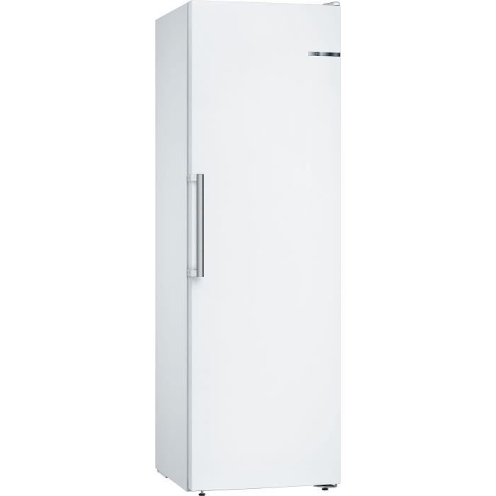 Congélateur armoire - BOSCH SER4 - GSN36CWEP - Classe E - 242 L - 186 x 60 x 65 cm - Blanc