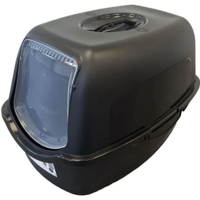 Meilleurs prix pour Samba Maison de toilette - 56 x 40 x 39 cm - Noir et Blanc - Pour chat