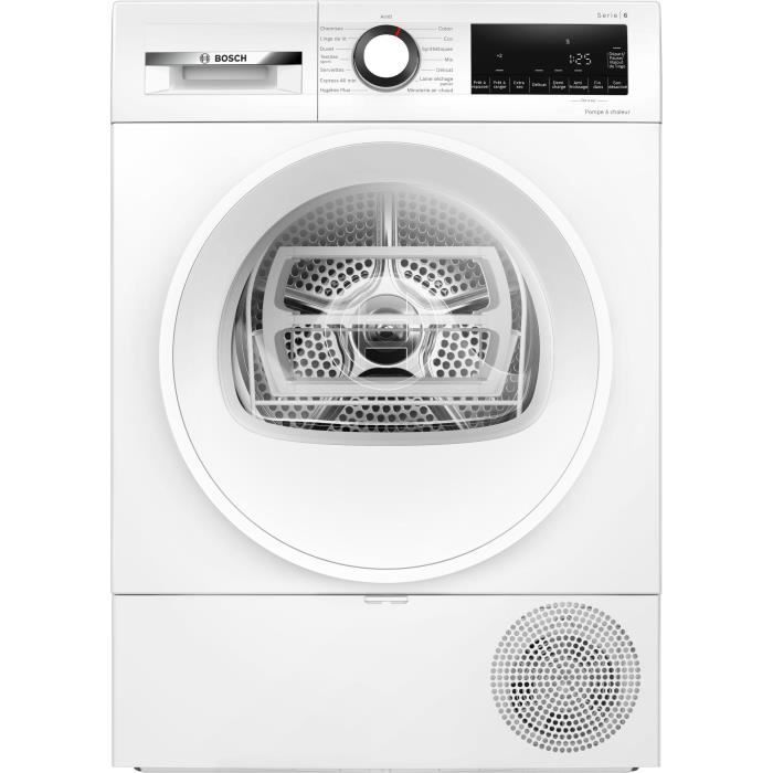 Bosch Gris Seche-Linge - Pompe A Chaleur - Série 6 - Wqg133dtfr - 8 Kg - Induction - 60 Cm - Classe A++ - Blanc - Neuf - Image 3