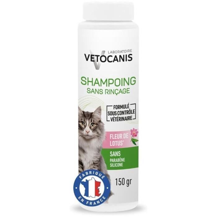 Meilleurs prix pour Vétocanis Shampooing sec sans rincage pour chat 