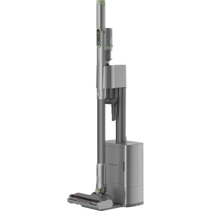 Aspirateur Balai avec base de vidange - ARTHUR MARTIN - AMAB148 - 200 W - 40 min d'autonomie - 80 AW - Gris