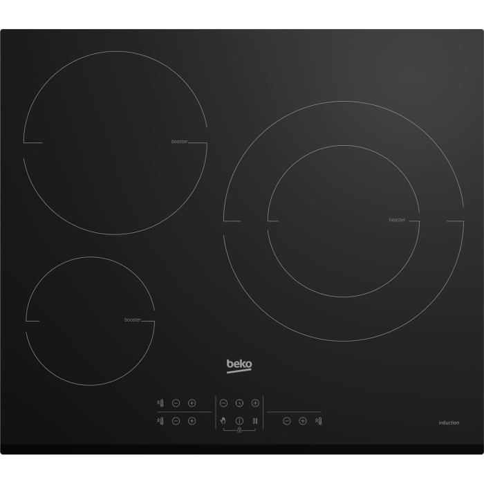 Plaque de cuisson induction BEKO 3 feux 58x51 cm HII63200MTB — free download