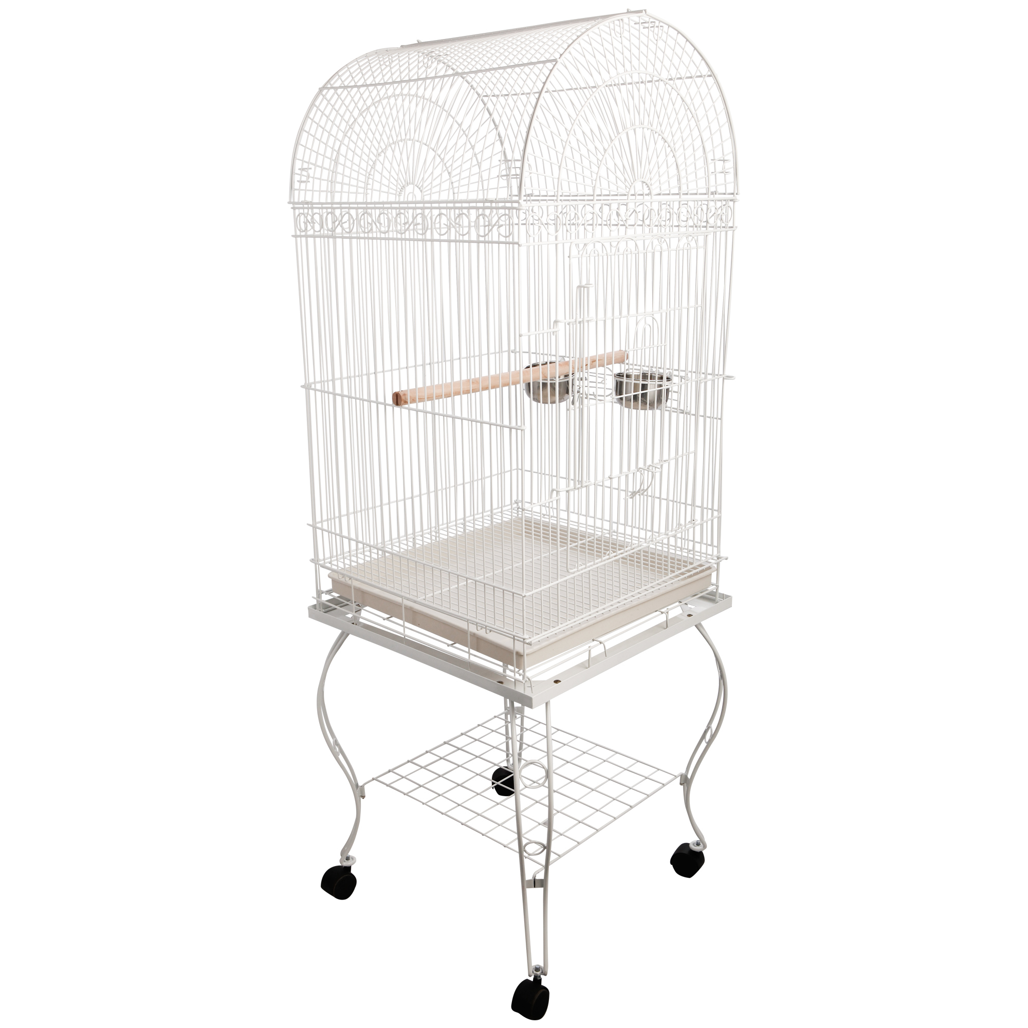 Mangeoire à Oiseaux En Bois Avec Toit Imperméable - 52x130 Cm, Idéale Jardin Et Extérieur - 4