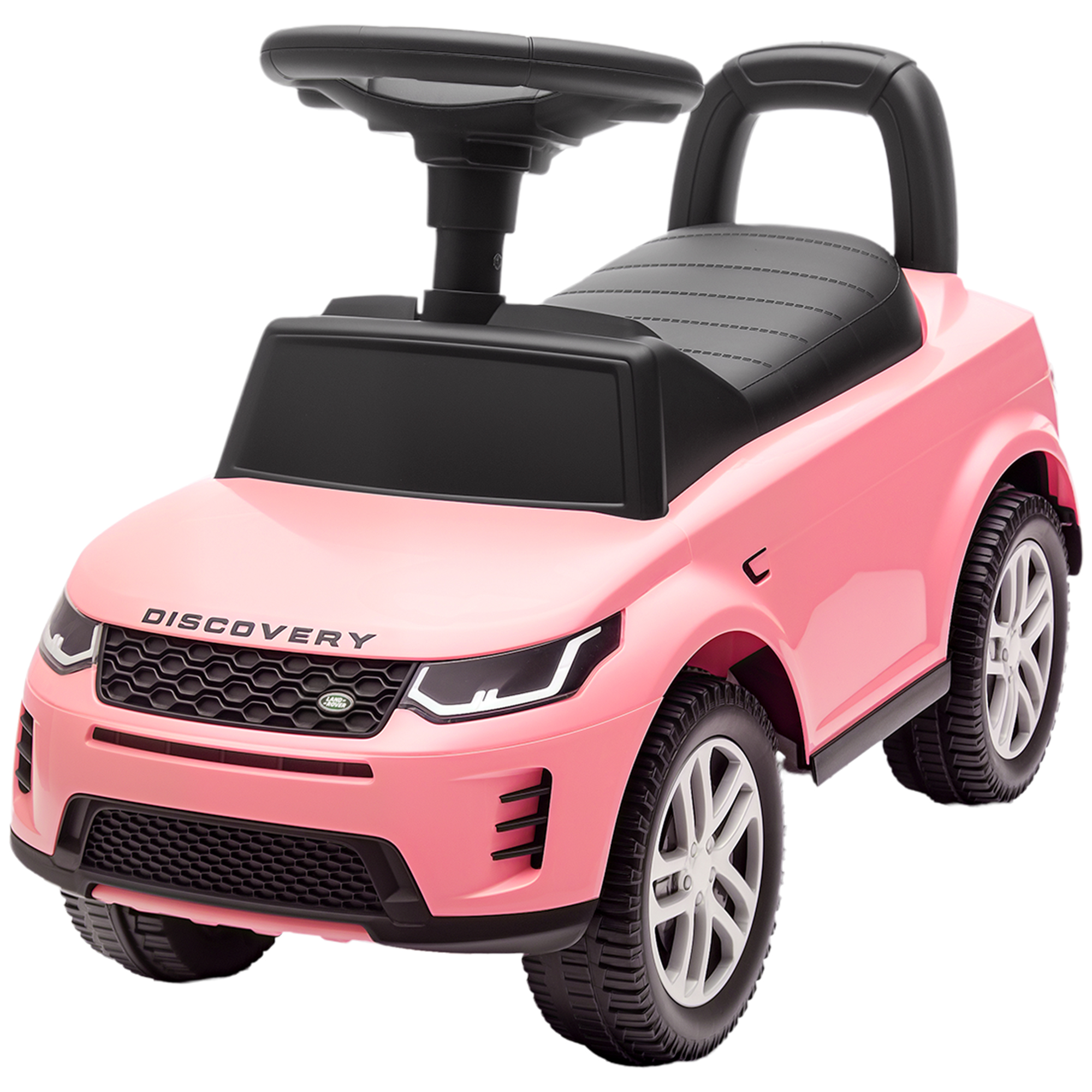 AIYAPLAY Porteur Land Rover sous licence pour enfants 18-36 mois - Rangement & volant avec sons - Rose