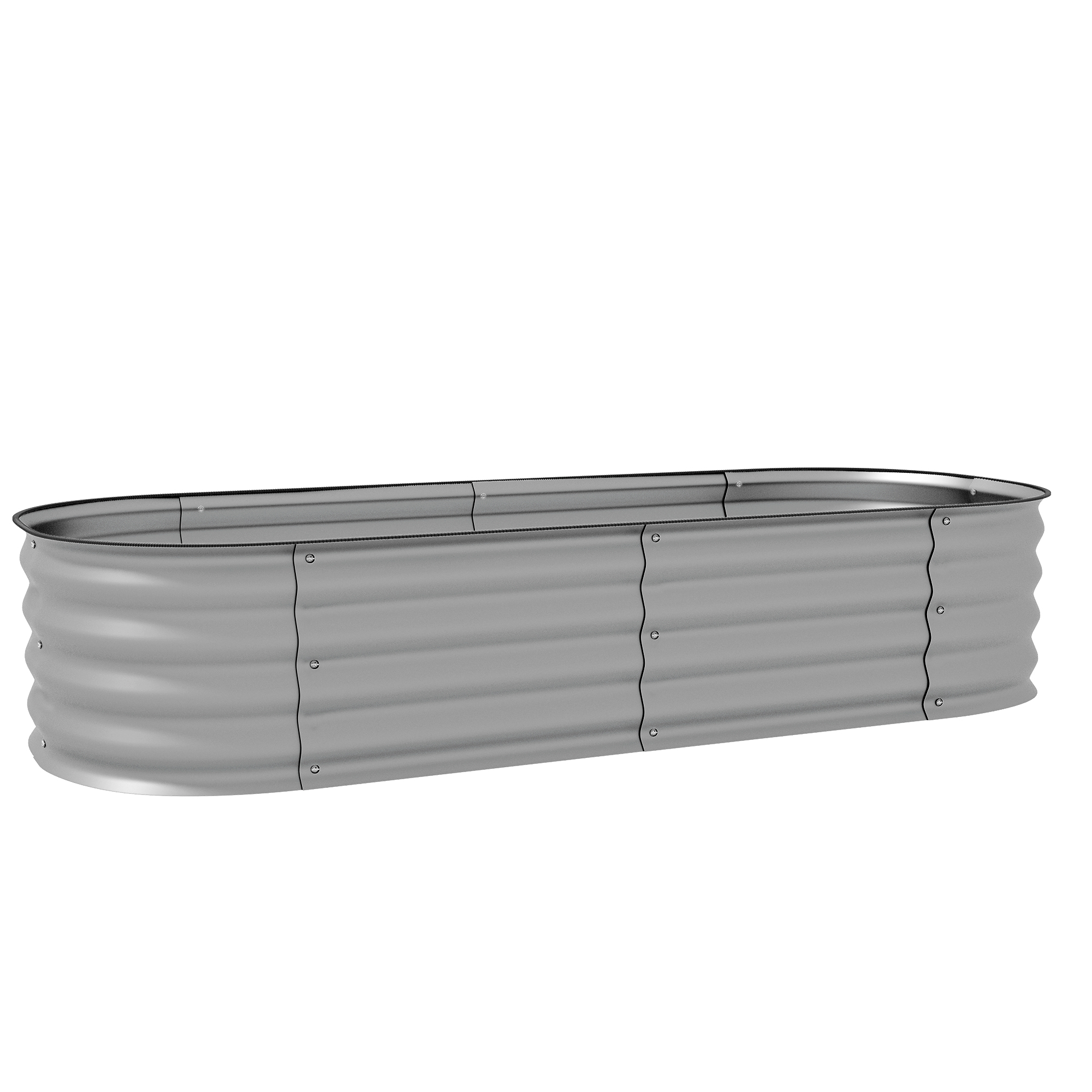 Outsunny Hochbeet Metall Pflanzkasten 150 x 62 x 30 cm Gemüsebeet DIY Blume günstig online kaufen