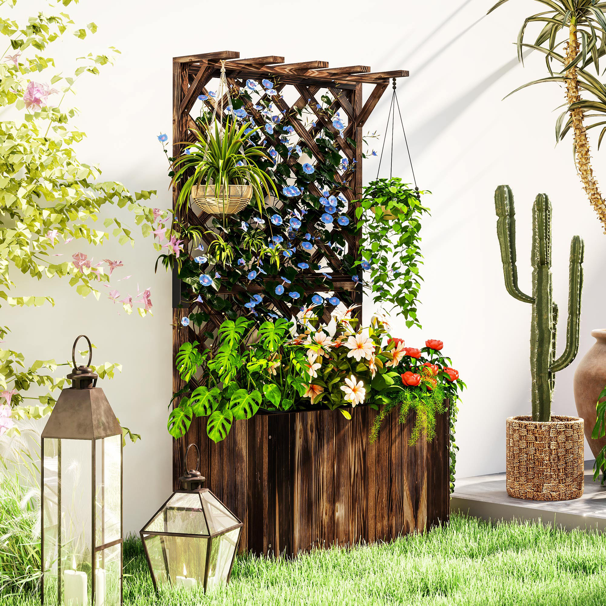 Siena Garden Tom – Aiuola Rialzata Rettangolare In Legno – 120x60x30 Cm – Per Orto E Giardino
