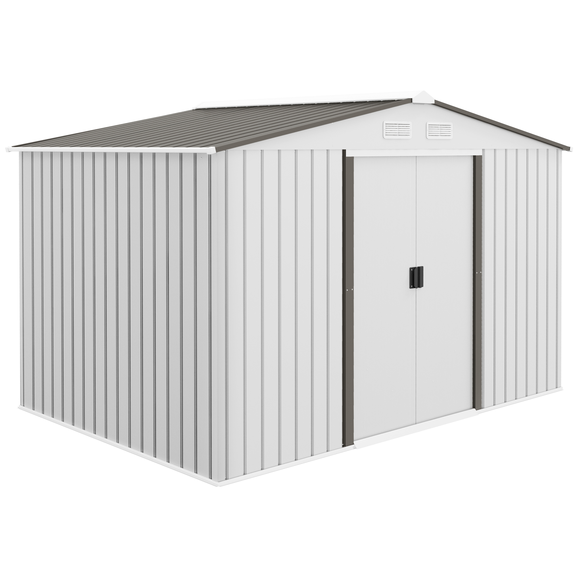 Outsunny Metall-Gartenhaus, 5 m² 277x195x192 cm, Metall-Gartenschuppen mit günstig online kaufen