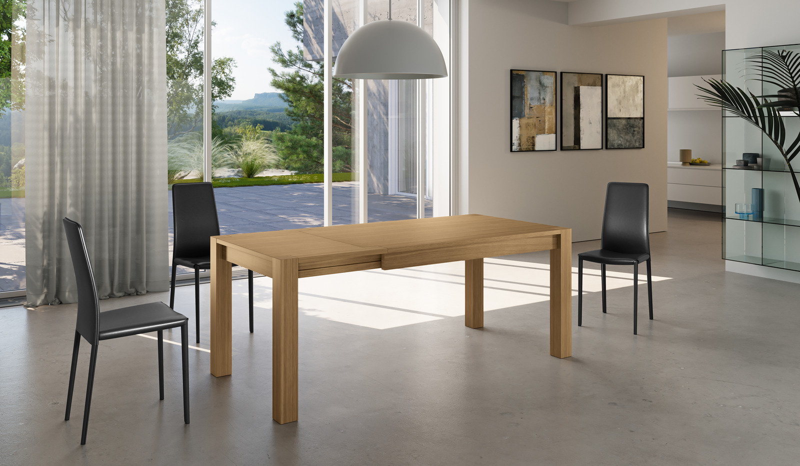 E-STYLO Tavolo allungabile in rovere, ideale per chi ama il calore e l’eleganza del design classico ma desidera un complemento d’arredo versatile e funzionale, 80cm X 140/190cm H. 75cm   Aosom Italy