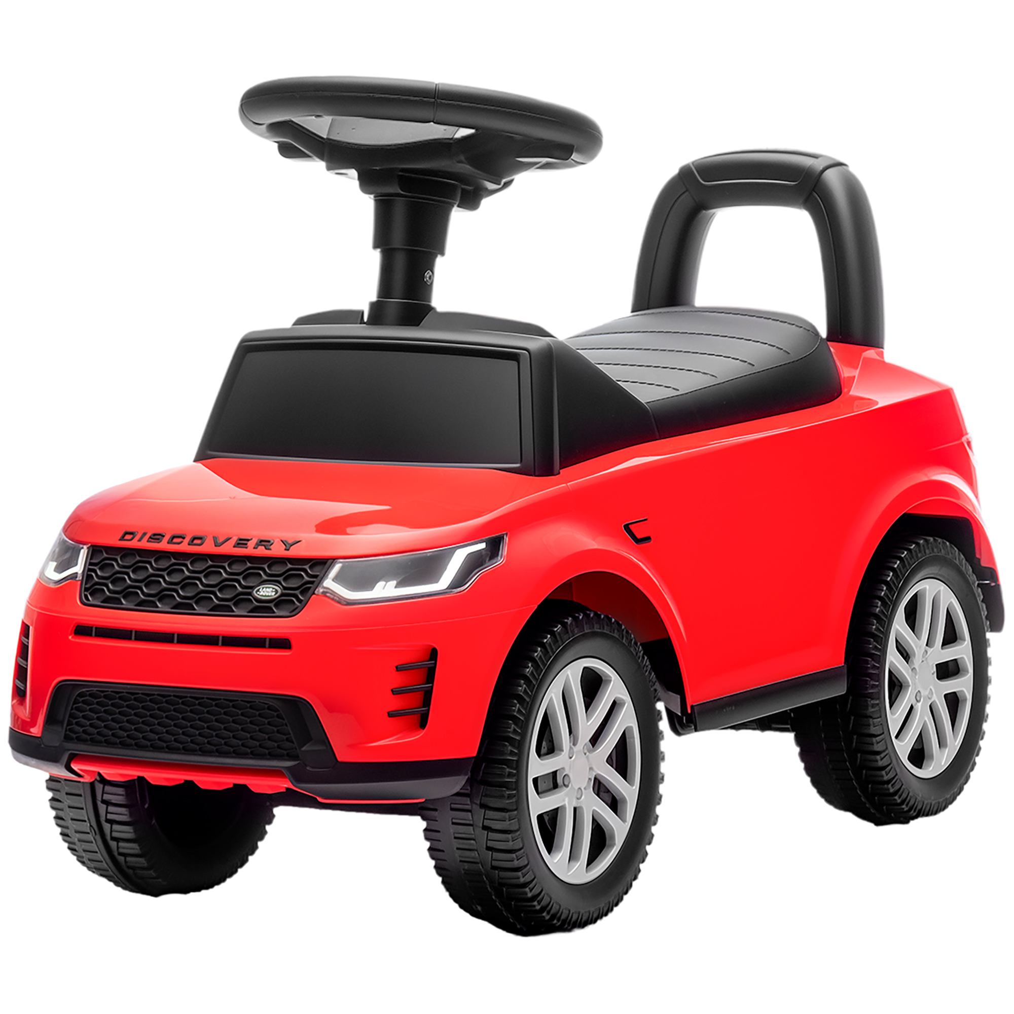 AIYAPLAY Voiture porteur sous licence Land Rover pour enfants 18-36 mois avec rangement klaxon sons de moteur Rouge