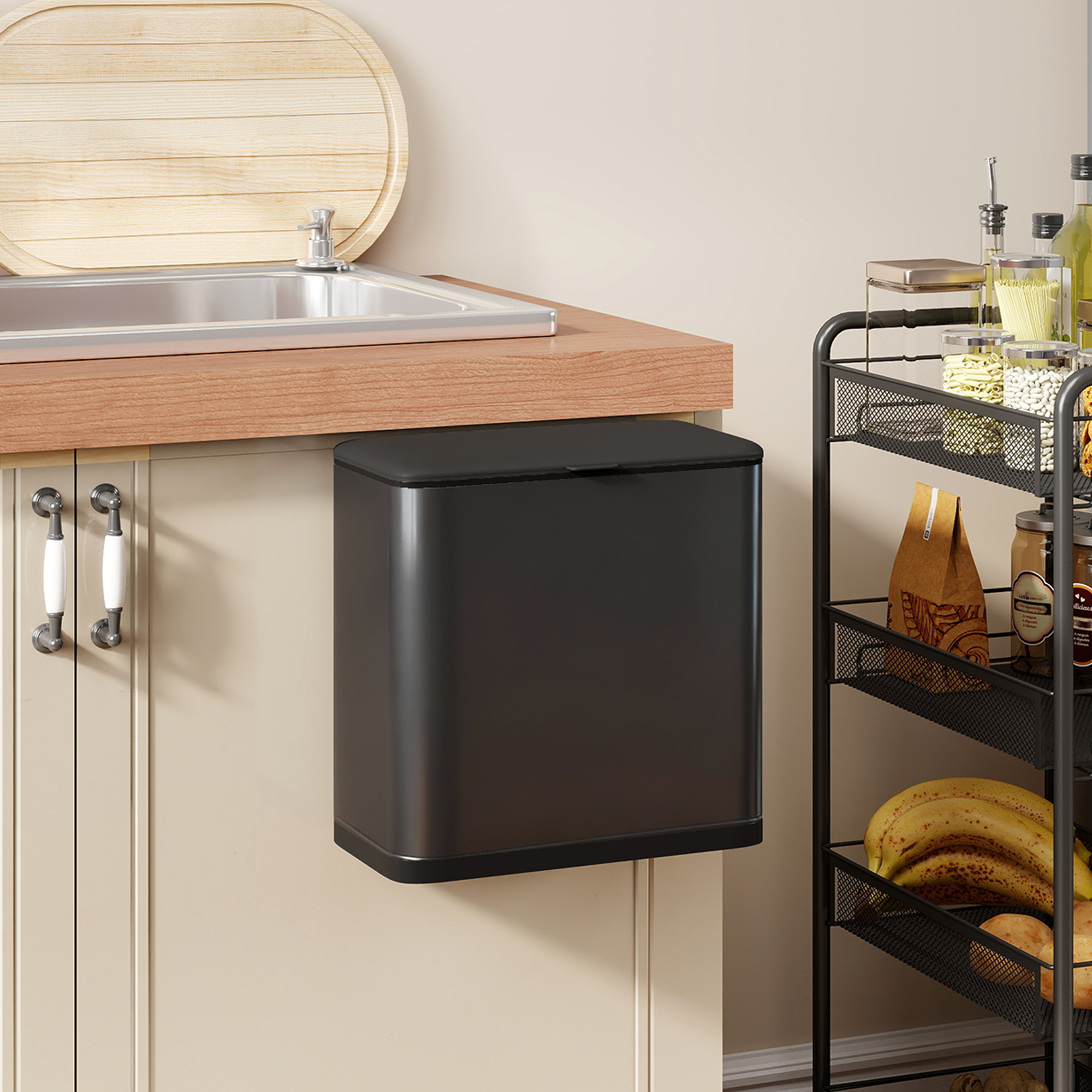 Minimal kitchen pantry cabinet