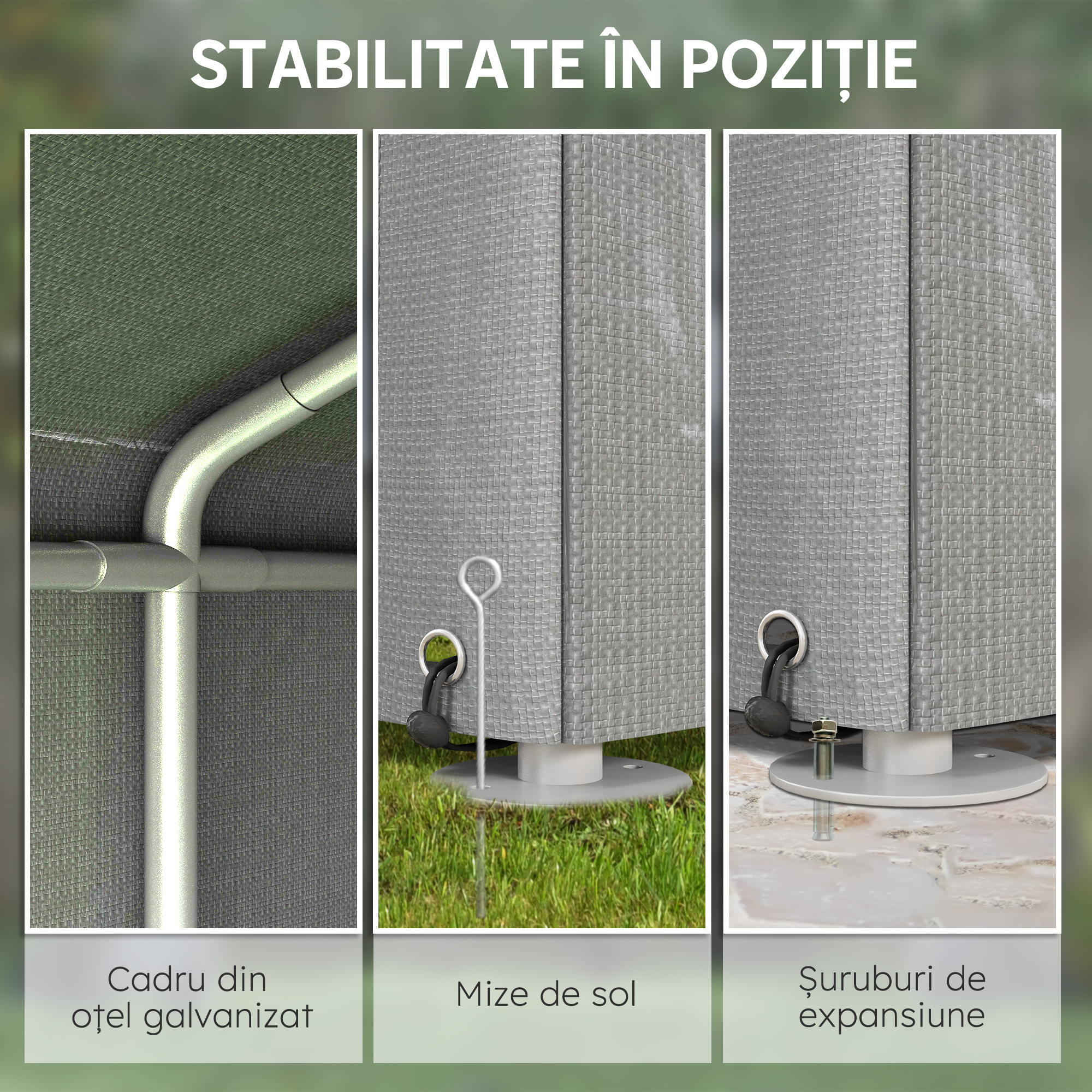  Garaj pentru Motociclete, Biciclete si Unelte, Cort cu Fermoar, 160x218x172 cm, Gri Deschis [5]