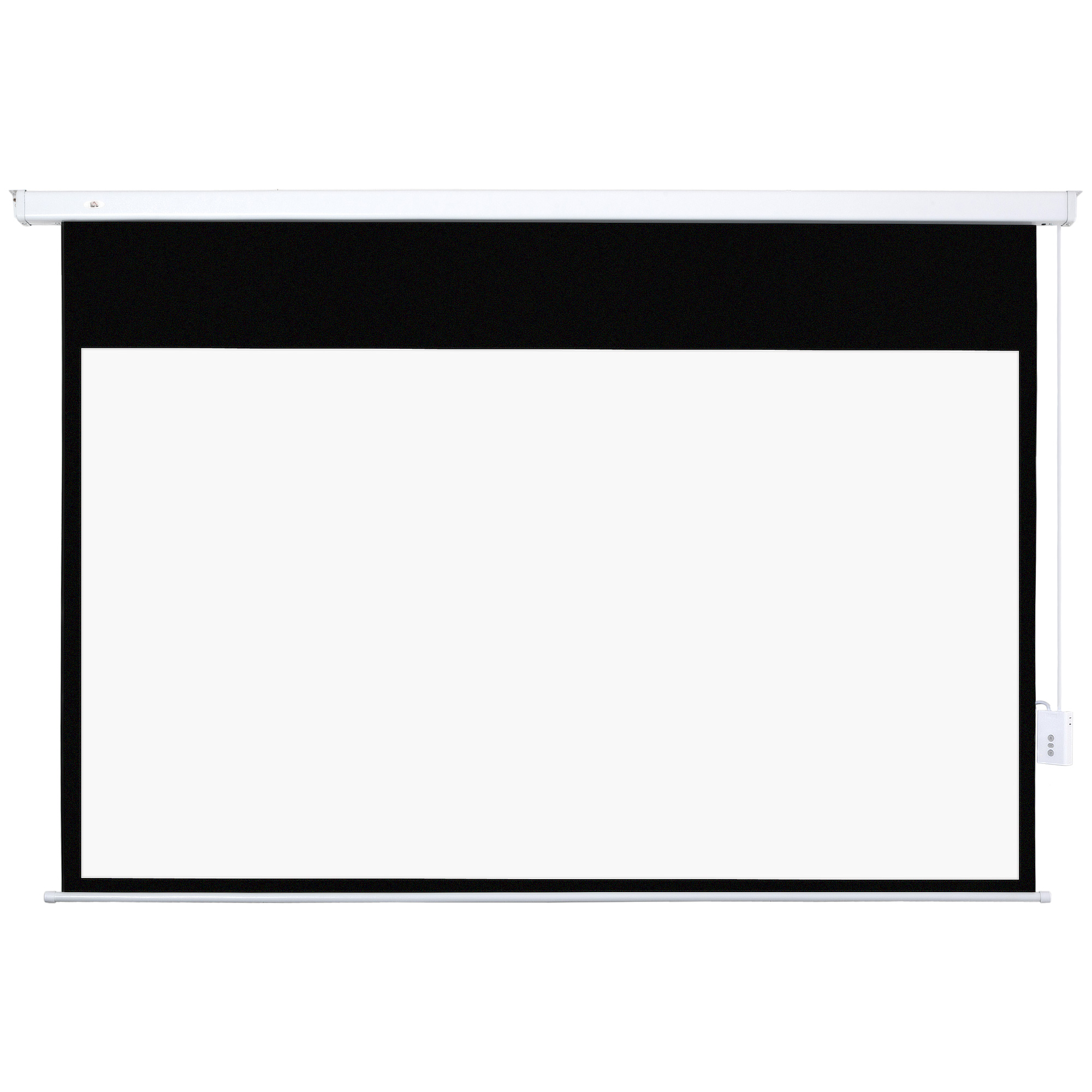 HOMCOM Beamer Leinwand 247 x 168 cm 100 Zoll 16:9 HD 4K Projektionsleinwand Elektrisch mit Fernbedienung, Rollo-Leinwand für Wand- und Deckenmontage, Projektor Leinwand für Heimkino, Büro   Aosom – HOMCOM